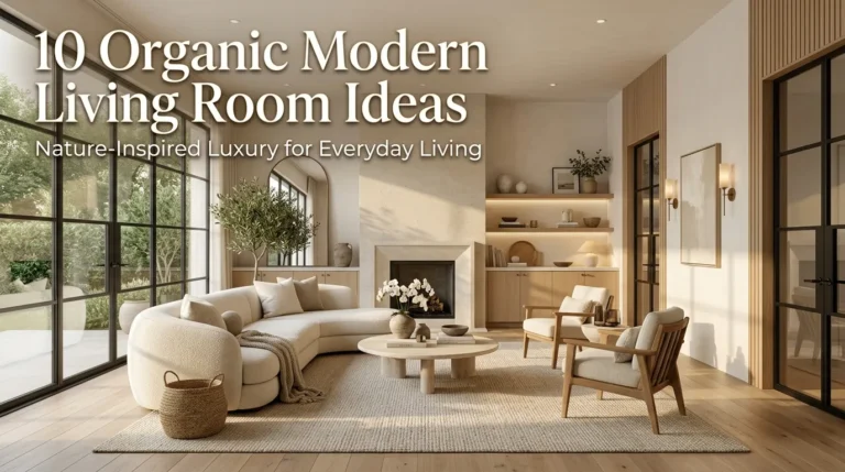 10 Organic Modern Living Room Ideas