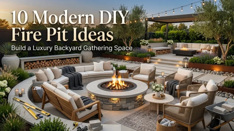10 Modern DIY Fire Pit Ideas