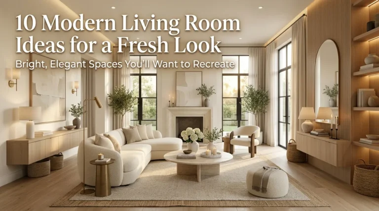 10 Modern Living Room Ideas for a Fresh Look