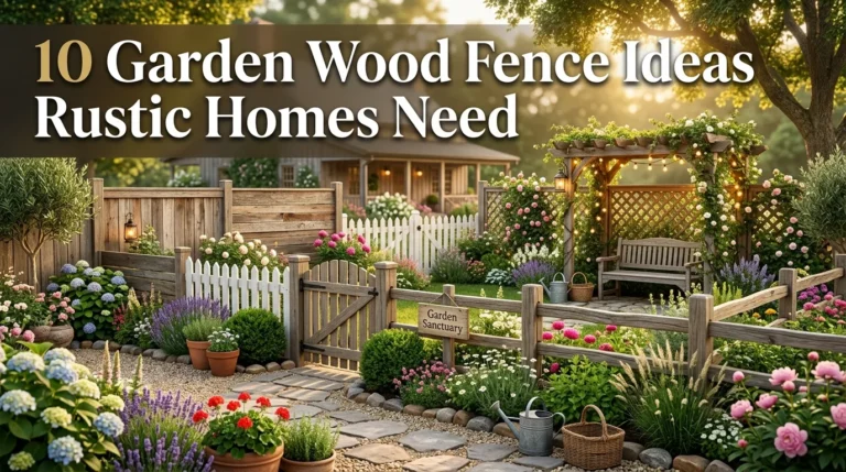 10 Garden Wood Fence Ideas Rustic Homes Need