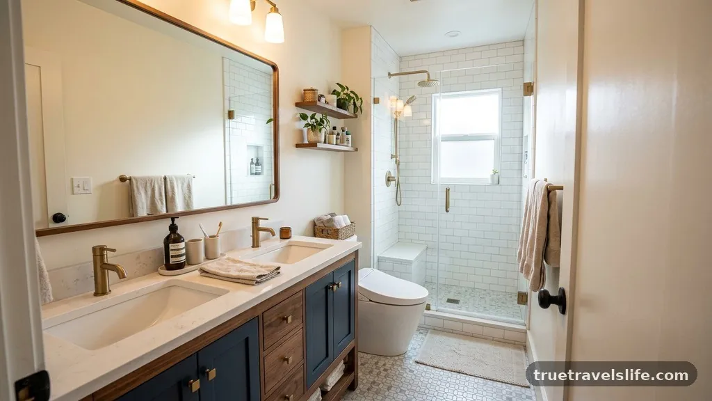 Addressing the Toilet and Shower Proximity - Can You Put a Double Sink Vanity in a 5x8 Bathroom?