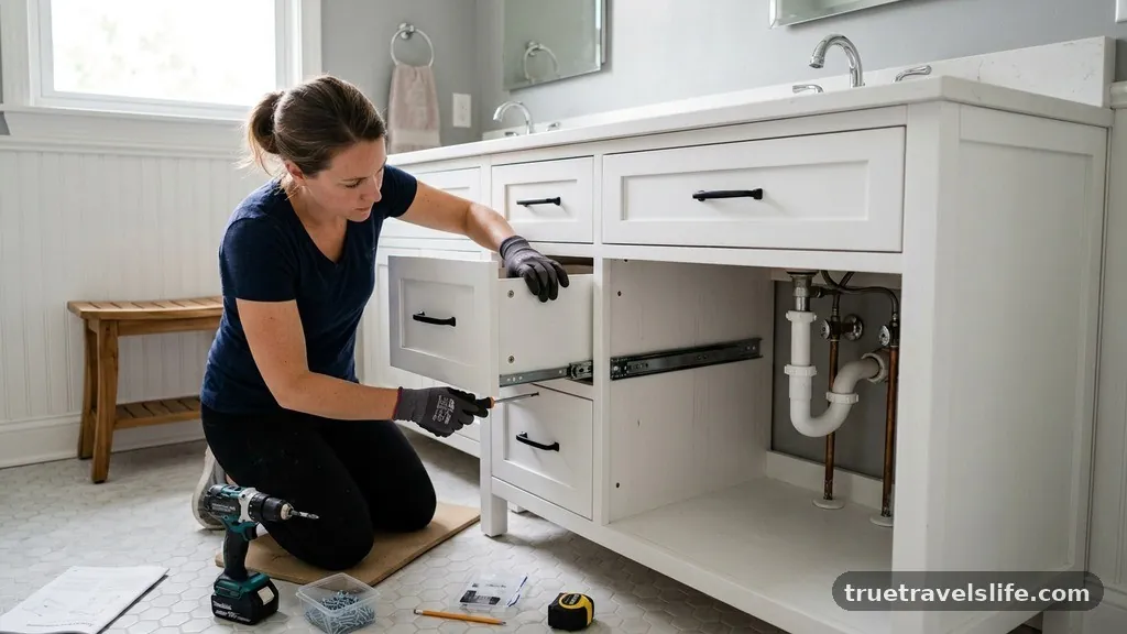 Assembly Best Practices - How to Add Drawers to a 30-Inch Vanity with Open Plumbing