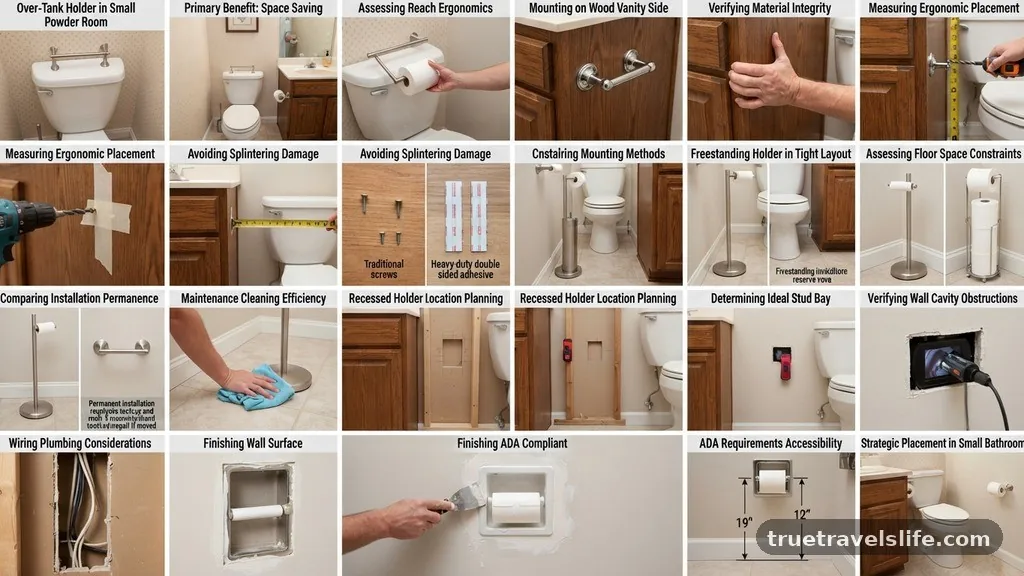 Assessing Reach and Ergonomics - Over-the-Tank Toilet Paper Holders: Pros and Cons in Small Powder Rooms