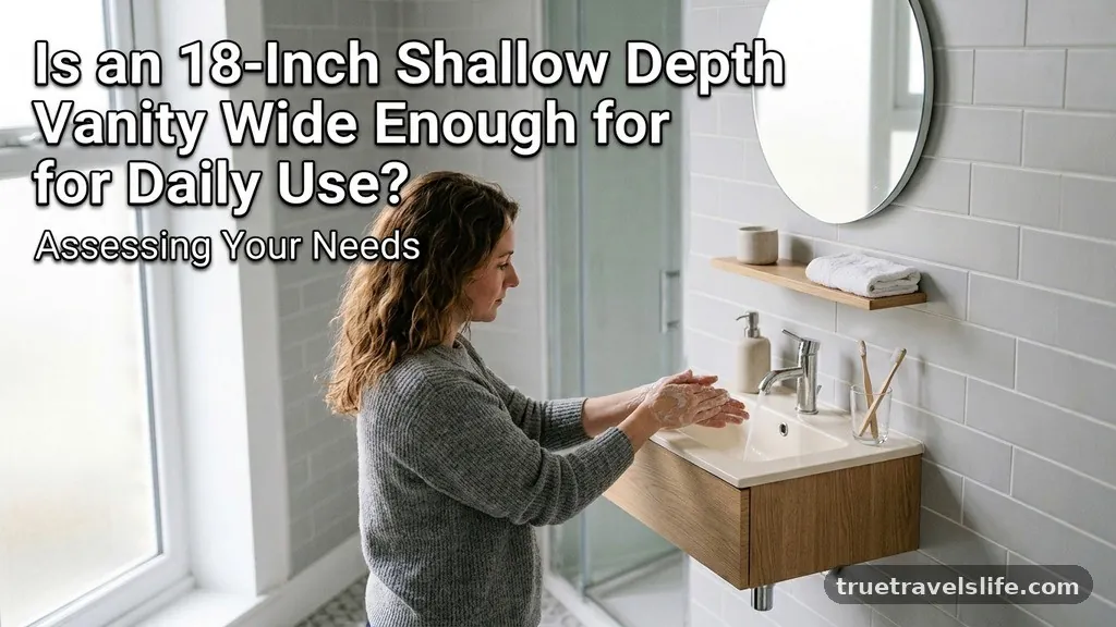 Assessing Your Storage Needs - Is an 18-Inch Shallow Depth Vanity Wide Enough for Daily Use?