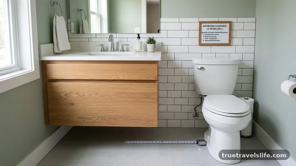 Benefits of Proper Fixture Placement - How Much Clearance Is Needed Between a Bathroom Vanity and Toilet?