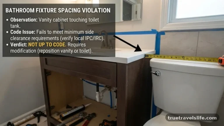 Can a Bathroom Vanity Touch the Toilet Tank? (Safety & Code Issues)