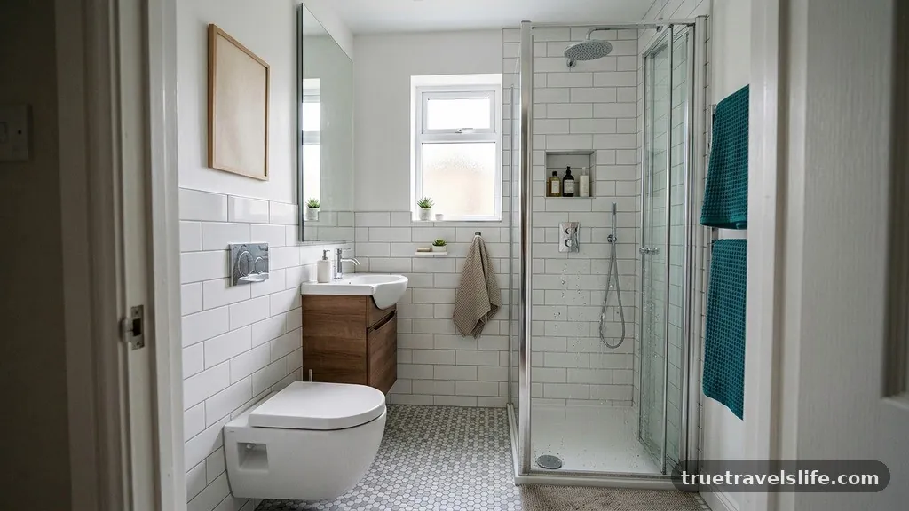 Choosing Compact Fixtures - How to Maximize Usable Floor Space in a 40 Sq Ft Bathroom