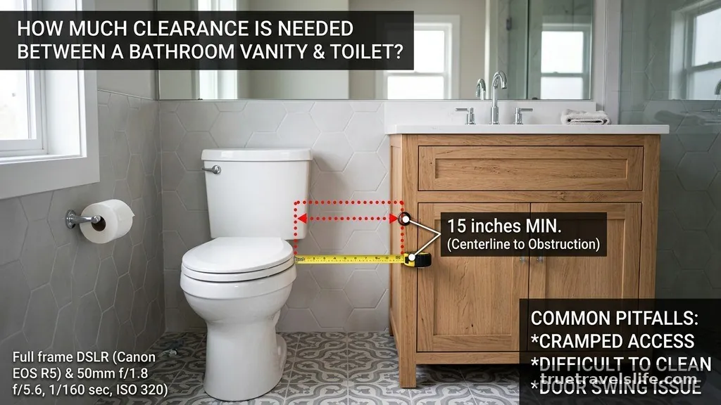 Common Pitfalls in Layout Design - How Much Clearance Is Needed Between a Bathroom Vanity and Toilet?