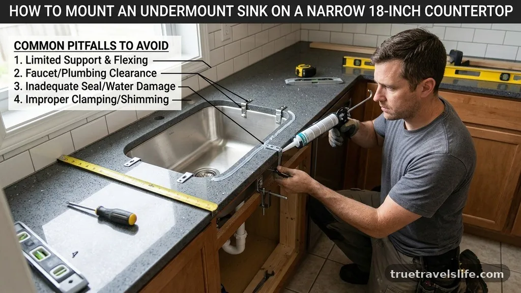 Common Pitfalls to Avoid - How to Mount an Undermount Sink on an 18-Inch Narrow Countertop