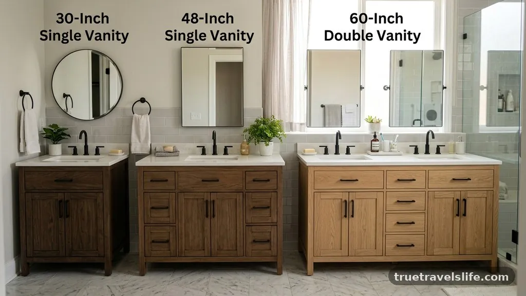 Comparing Vanity Sizes - Is a 30-Inch Vanity Big Enough for a Primary Bathroom?