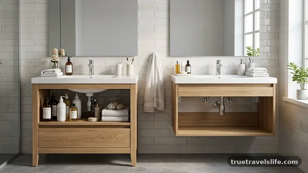 Comparison of Design and Utility - Floating vs Freestanding 30-Inch Vanity: Which Holds More Weight?