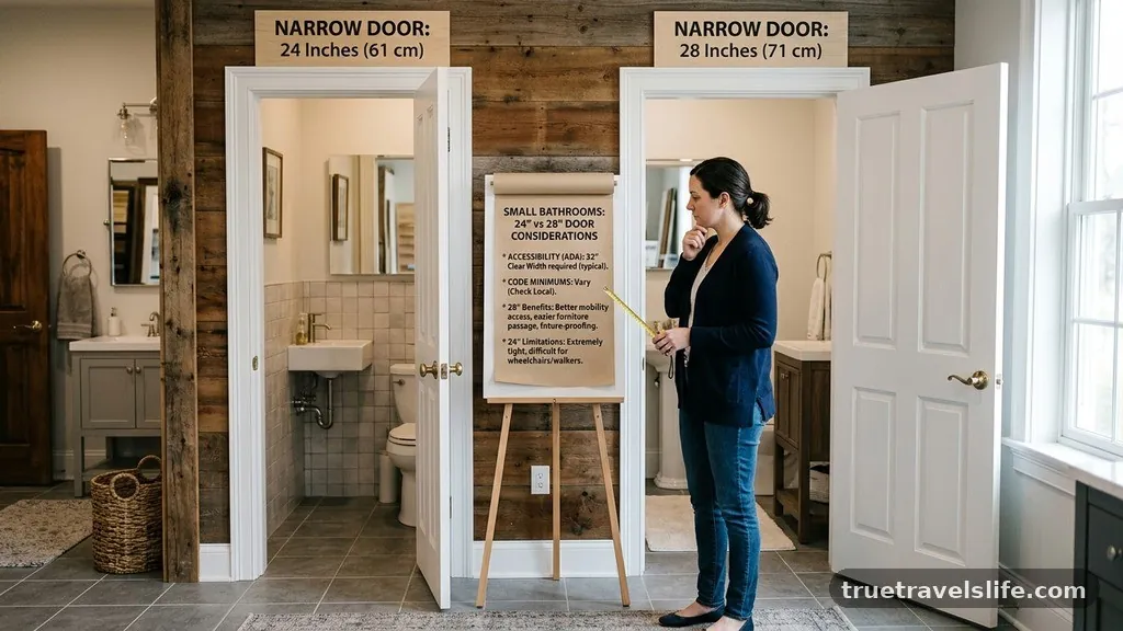 Considerations for Accessibility and Code - Best Narrow Door Sizes for Small Bathrooms (24