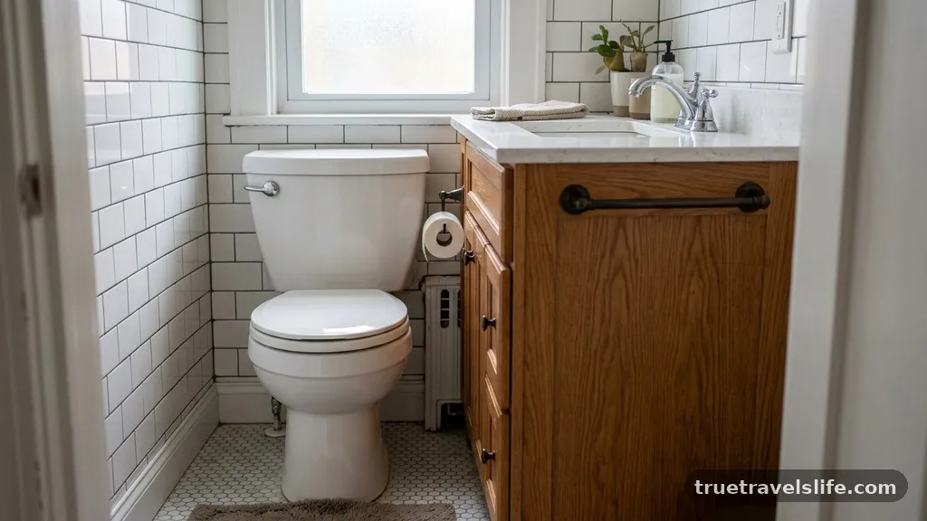 Dealing with Spatial Constraints in Small Baths - Can a Bathroom Vanity Touch the Toilet Tank? (Safety & Code Issues)