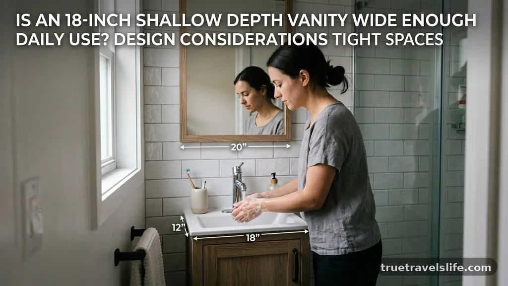 Design Considerations for Tight Spaces - Is an 18-Inch Shallow Depth Vanity Wide Enough for Daily Use?