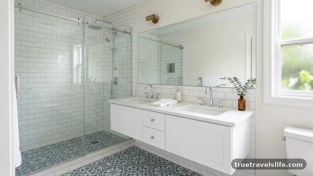 Design Tricks to Open the Room - Can You Put a Double Sink Vanity in a 5x8 Bathroom?