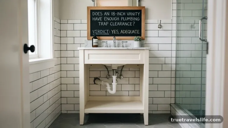 Does an 18-Inch Vanity Have Enough Plumbing Trap Clearance?