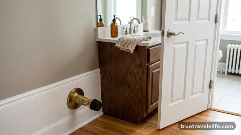 Door Stop Solutions to Protect Vanity Cabinets from Dents