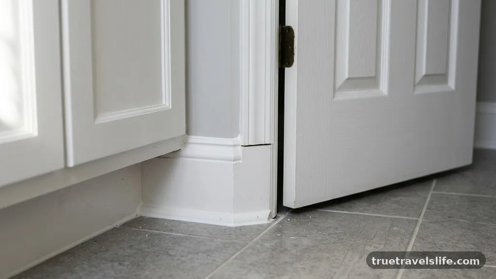 Final Considerations - How to Notch Vanity Baseboard Trim for Tight Door Swings