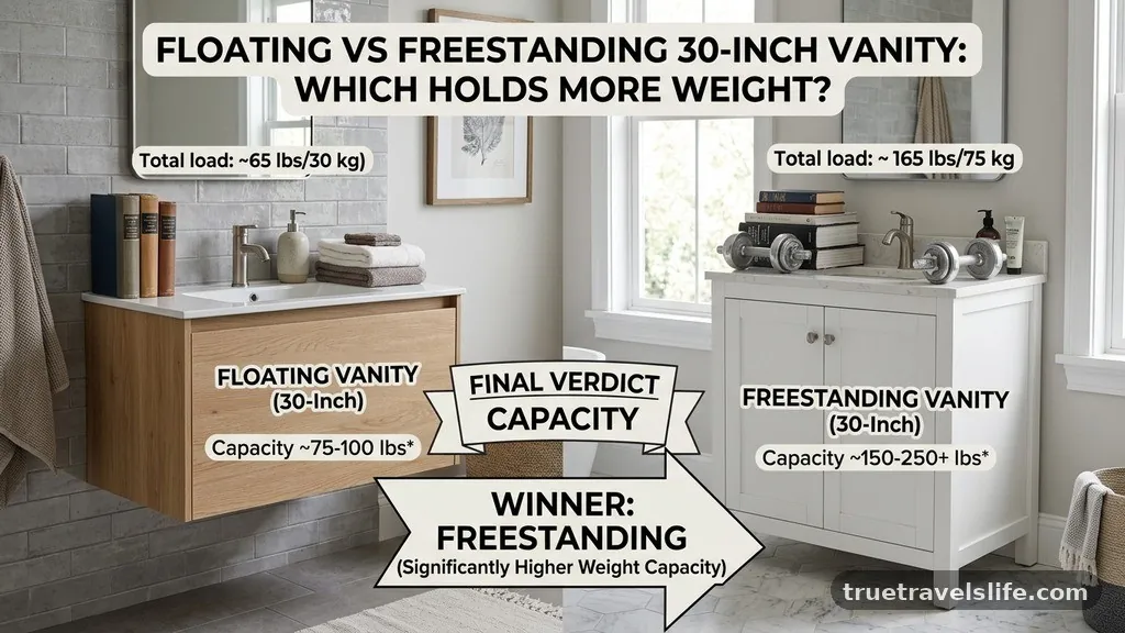 Final Verdict on Capacity - Floating vs Freestanding 30-Inch Vanity: Which Holds More Weight?