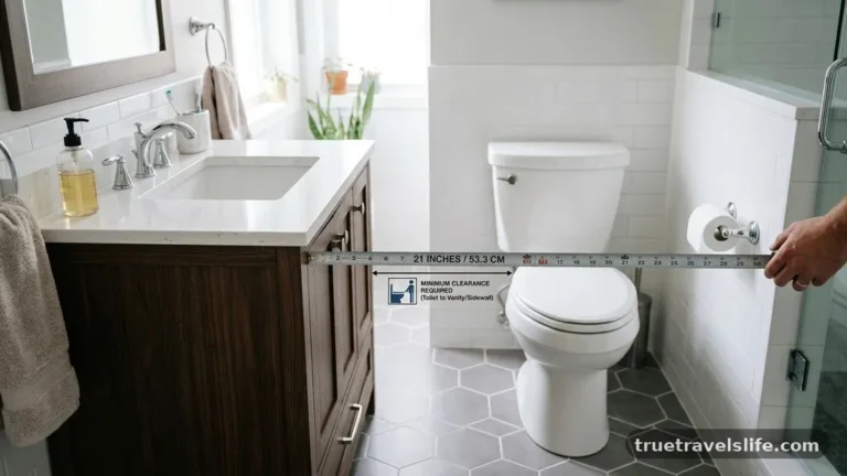 How Much Clearance Is Needed Between a Bathroom Vanity and Toilet?