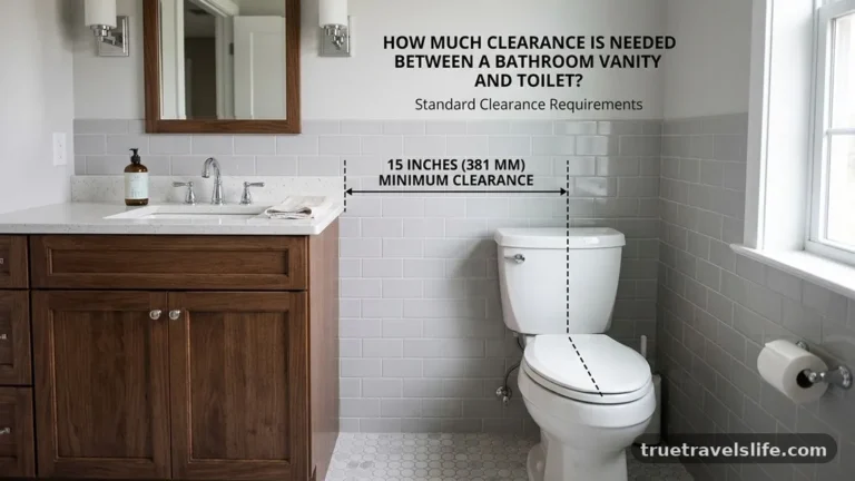 How Much Clearance Is Needed Between a Bathroom Vanity and Toilet?