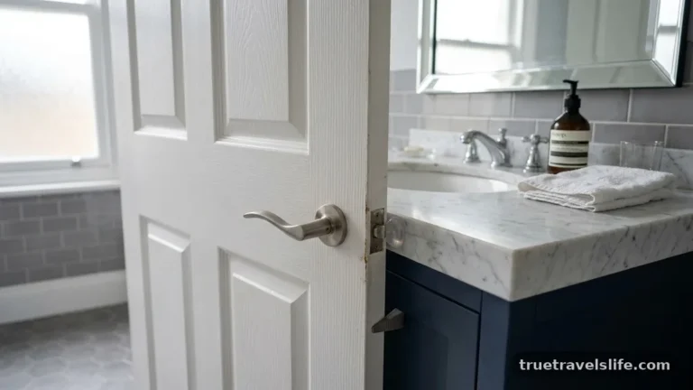 How to Fix Bathroom Door Hitting Vanity Countertop Edge