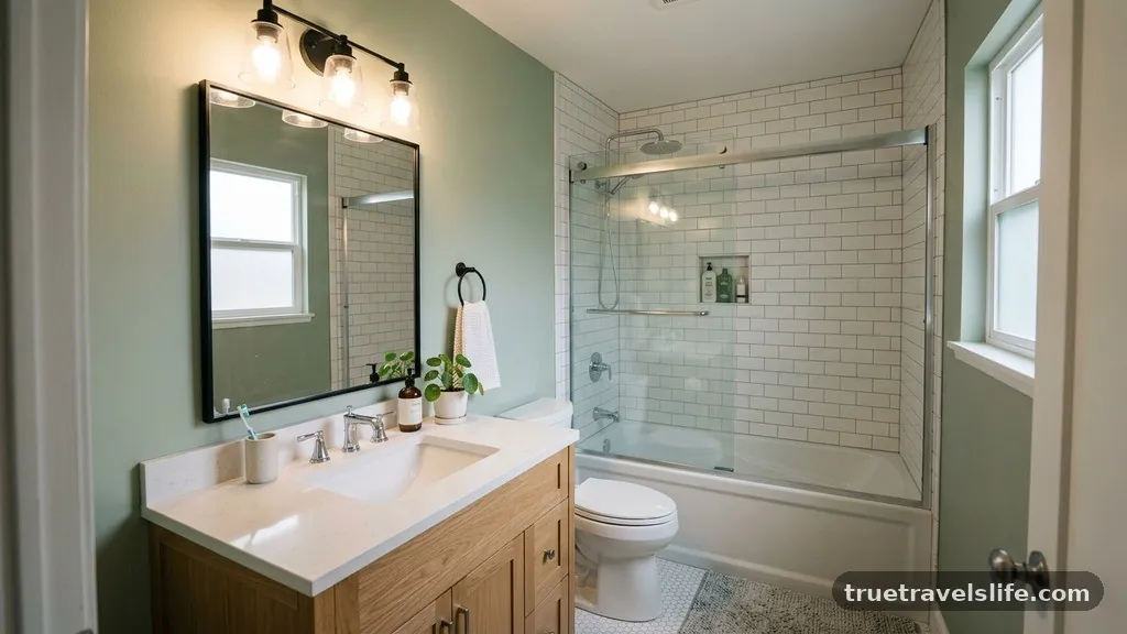 Lighting and Mirror Placement - Best 5x8 Bathroom Layout with Tub: Where to Place the Vanity