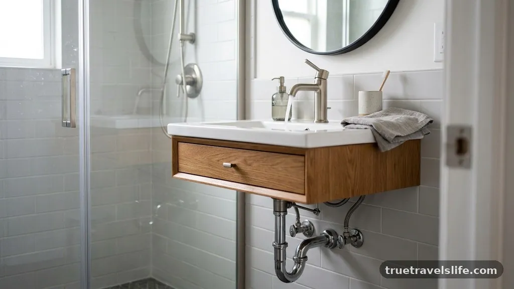 Managing Plumbing and Storage - Best Sinks and Faucets for Narrow 18-Inch Deep Vanities