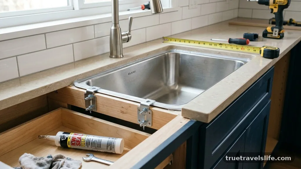 Managing Weight and Sealant Integrity - How to Mount an Undermount Sink on an 18-Inch Narrow Countertop