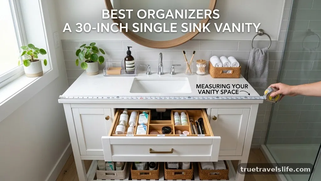 Measuring Your Vanity Space - Best Storage Organizers for a 30-Inch Single Sink Vanity