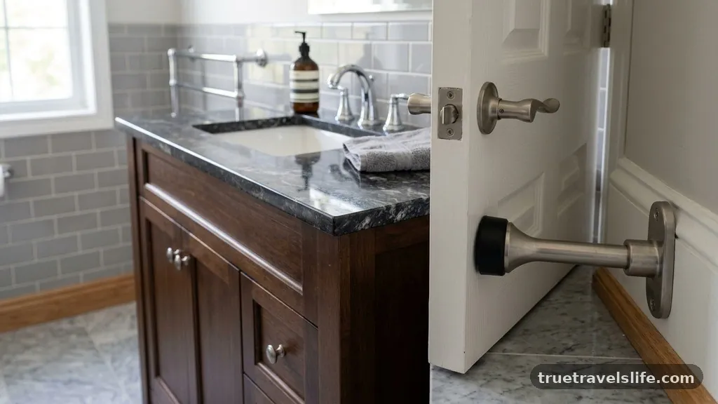Preventing Future Damage - How to Fix Bathroom Door Hitting Vanity Countertop Edge