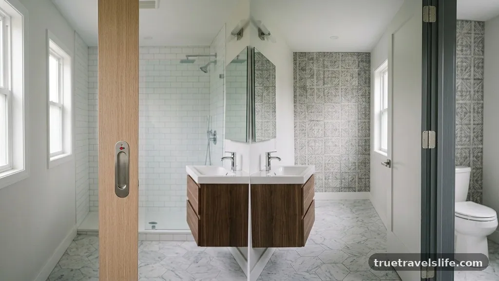 Privacy and Hardware Considerations - Pocket Door vs Out-Swing Door for a 5x8 Bathroom Remodel