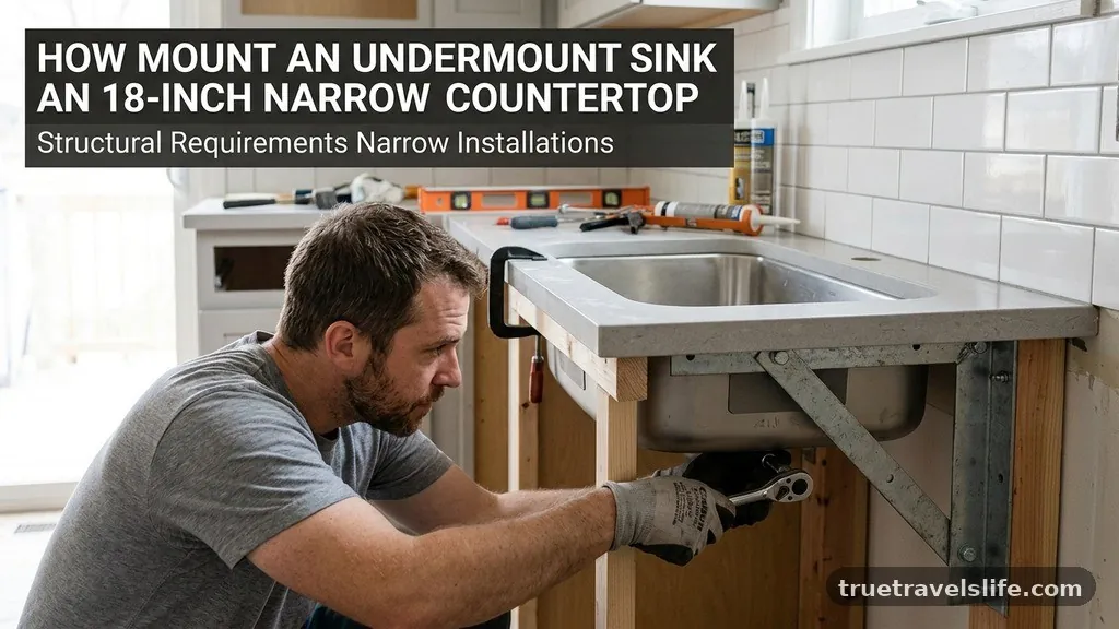 Structural Requirements for Narrow Installations - How to Mount an Undermount Sink on an 18-Inch Narrow Countertop
