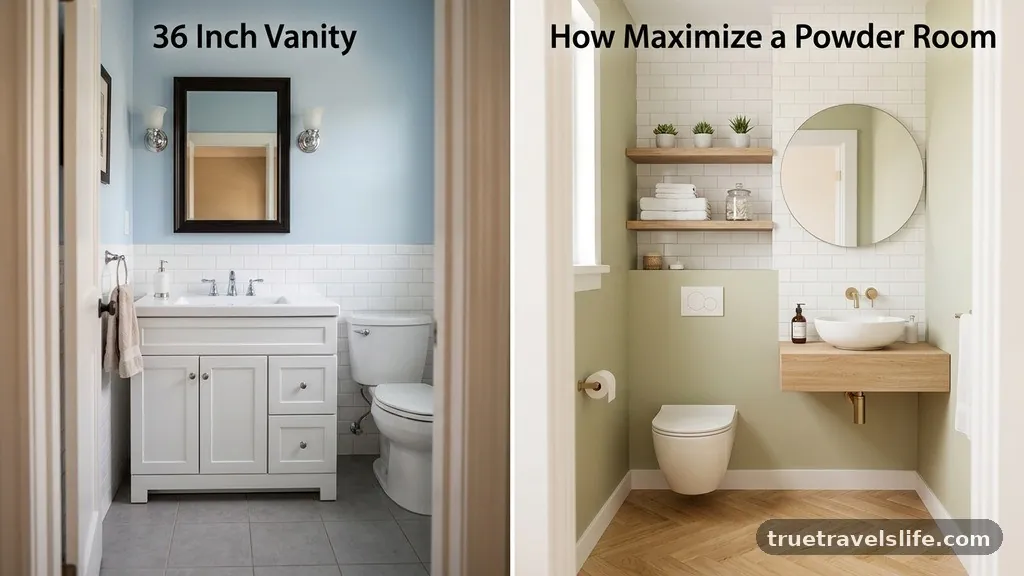 The Core Difference in Capacity - 30 vs 36 Inch Vanity: How to Maximize Storage in a Powder Room