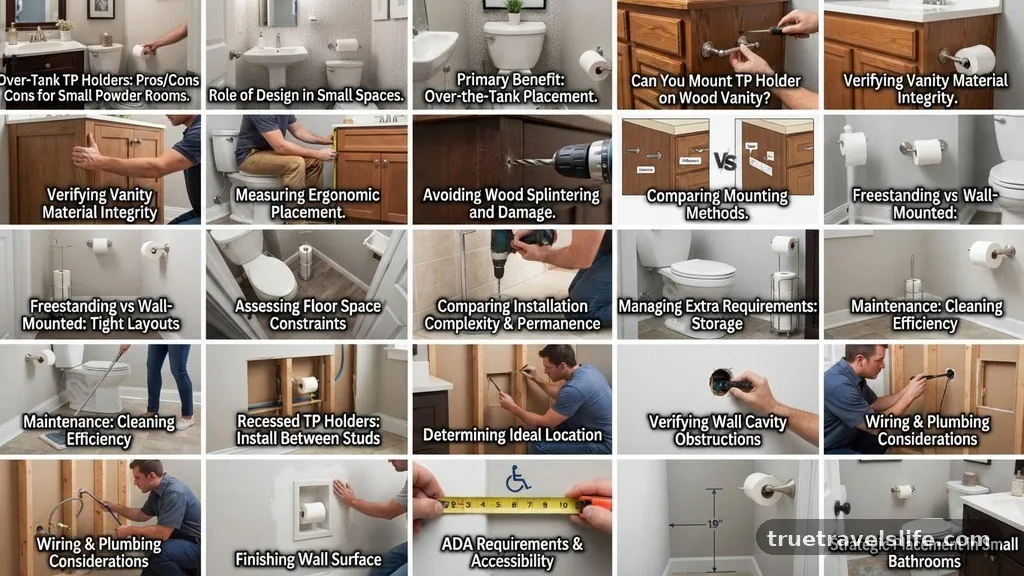 The Primary Benefit of Over-the-Tank Placement - Over-the-Tank Toilet Paper Holders: Pros and Cons in Small Powder Rooms