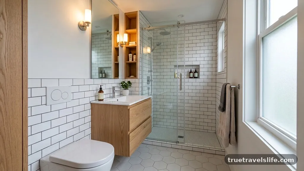 The Reality of a 40 Square Foot Footprint - How to Maximize Usable Floor Space in a 40 Sq Ft Bathroom