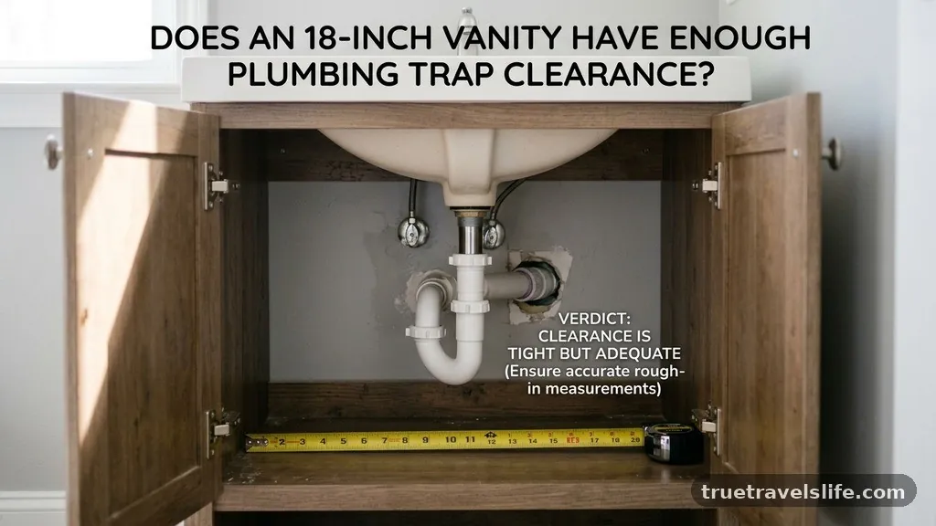 The Verdict on Clearance - Does an 18-Inch Vanity Have Enough Plumbing Trap Clearance?