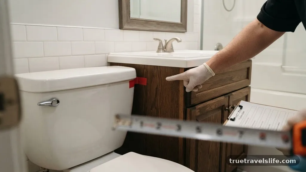 The Verdict on Touching Fixtures - Can a Bathroom Vanity Touch the Toilet Tank? (Safety & Code Issues)