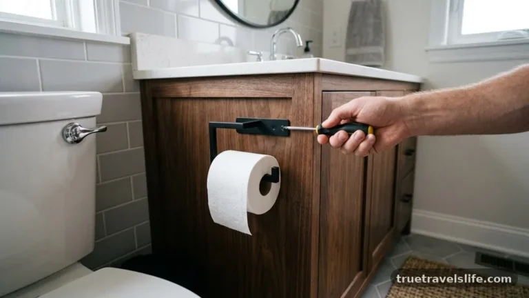 Where to Put the Toilet Paper Holder When Vanity Is Too Close