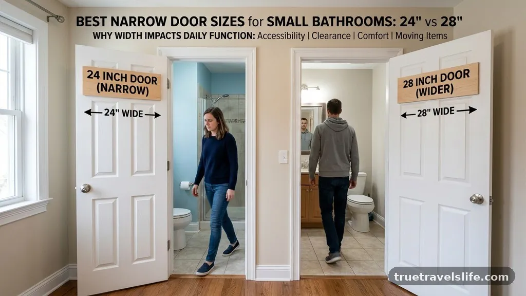 Why Width Impacts Daily Function - Best Narrow Door Sizes for Small Bathrooms (24